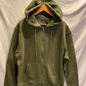 Olive Green Men's Hoodie Sweater